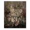 Designart - Retro Drawing of Flowers IV - Vintage Print on Natural Pine Wood